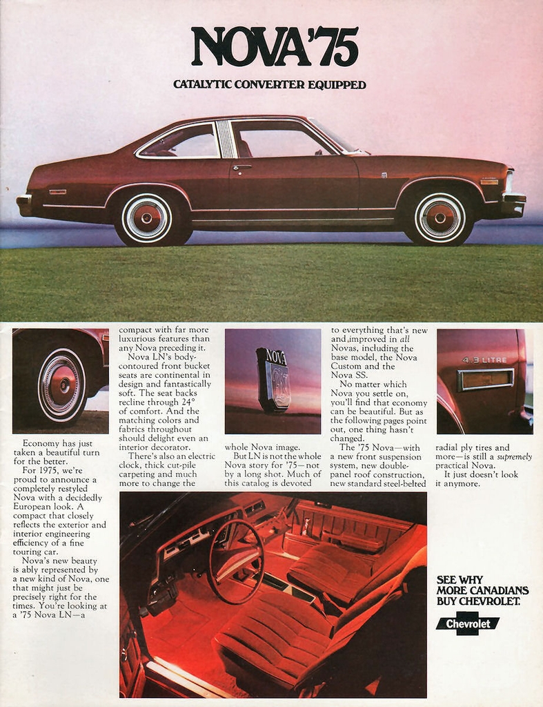 1975 Chevrolet Nova Canadian Brochure Page 13